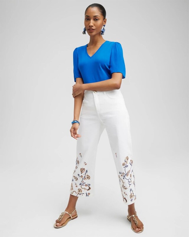 Gauze Flutter Sleeve Top - image 2